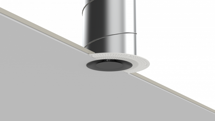 Pradovent -Trimless- einstellbares Ventil (Zufluss & Abfluss) - Ø 125mm - Schwarz