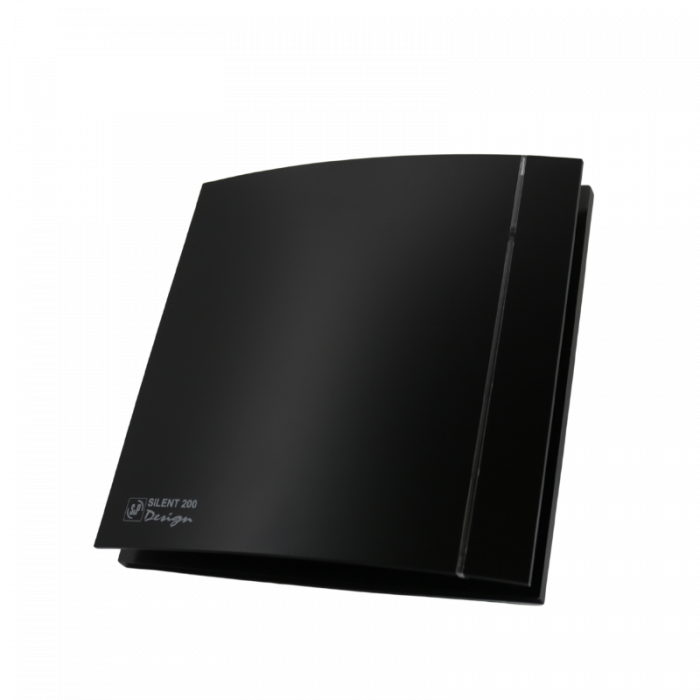 Design Badlüfter Soler & Palau Silent (200CZ) - Ø 100mm - AN/AUS - Matt Schwarz