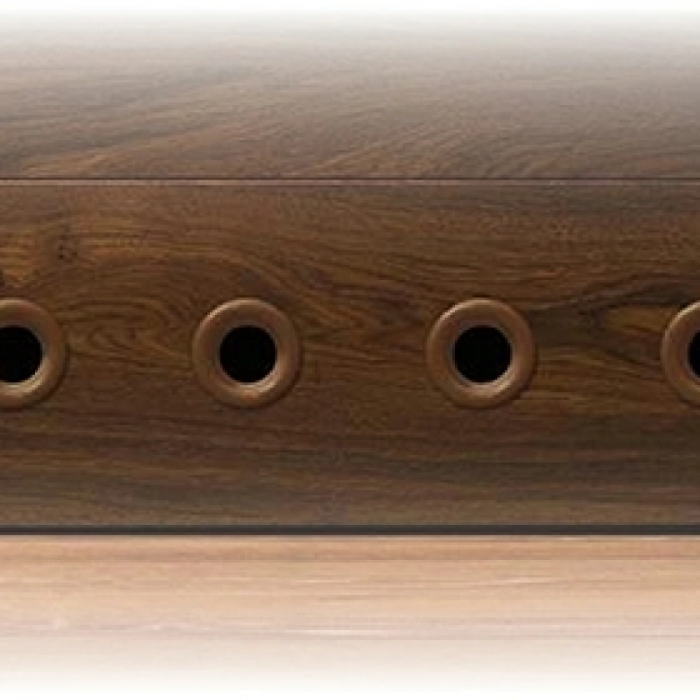 Rundes Türgitter Ø 40 mm – Kunststoff braun