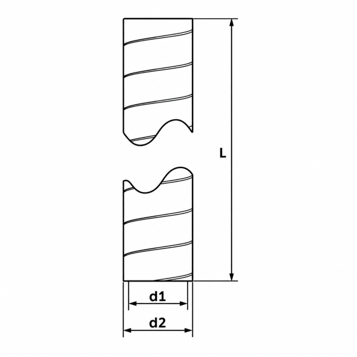 Isoliertes Rohrsystem Bogen 15° – Ø 180 mm 