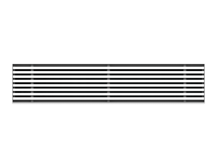 Einbaufähiges rahmenloses Wandgitter - 160x60mm - für Kanal 170x70mm Einbaufähiges rahmenloses Wandgitter - 160x60mm - für Kanal 170x70mm
