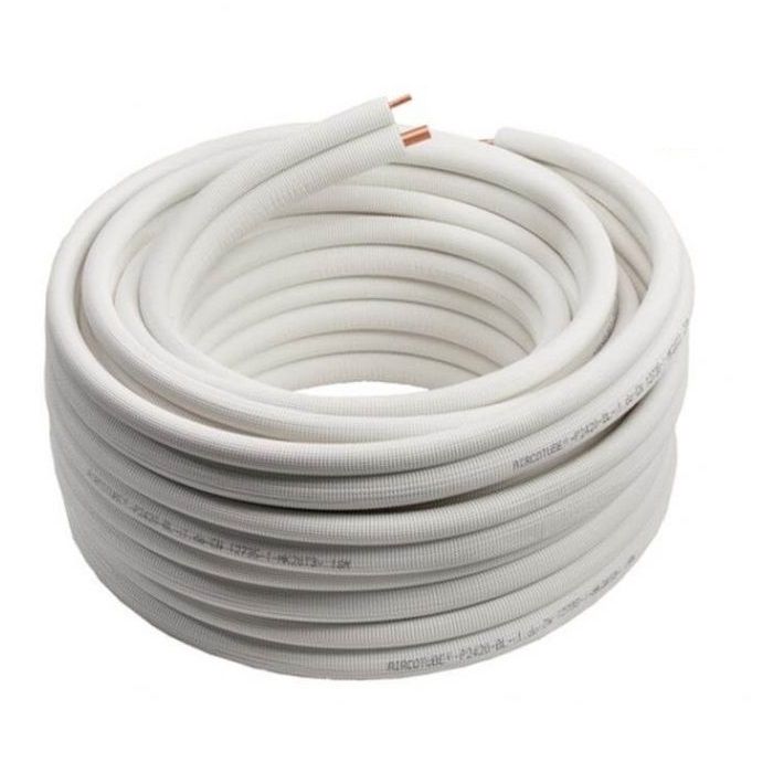 Kühlrohr aus Kupfer, isoliertes Duo (3/8 und 5/8 Zoll, Länge 20 m)