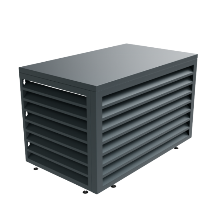 Aircover 1000 - RAL7016 - Luxus (Klimaanlage) Außeneinheit Verkleidung - 100 x 65 x 50 cm Aircover 1000 - RAL7016 - Luxus (Klimaanlage) Außeneinheit Verkleidung - 100 x 65 x 50 cm