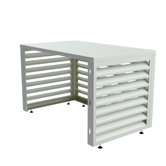 Aircover 1000 - RAL9016 - Luxus (Klimaanlage) Außeneinheit Verkleidung - 100 x 65 x 50 cm Aircover 1000 - RAL9016 - Luxus (Klimaanlage) Außeneinheit Verkleidung - 100 x 65 x 50 cm