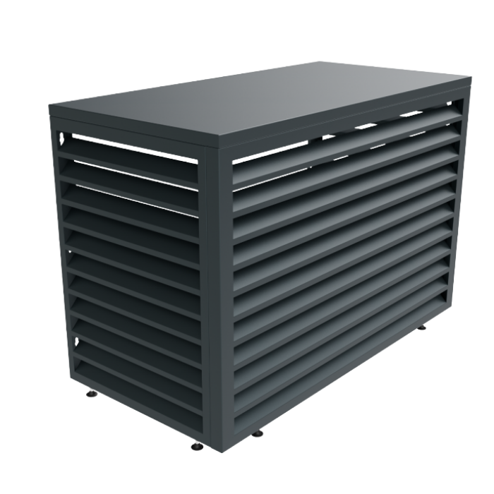 Aircover 1100 - RAL7016 - Luxus (Klimaanlage) Außeneinheit Verkleidung - 110 x 80 x 54 cm Aircover 1100 - RAL7016 - Luxus (Klimaanlage) Außeneinheit Verkleidung - 110 x 80 x 54 cm