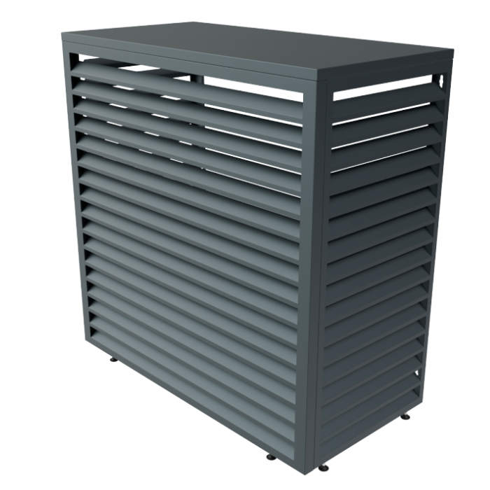 Aircover 1200 – RAL 7016 – Hochwertige Verkleidung für Außenklimageräte – 120 x 110 x 65 cm Aircover 1200 – RAL 7016 – Hochwertige Verkleidung für Außenklimageräte – 120 x 110 x 65 cm