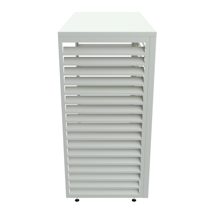 Aircover 1200 – RAL 9016 – Hochwertige Verkleidung für Außenklimageräte – 120 x 110 x 65 cm