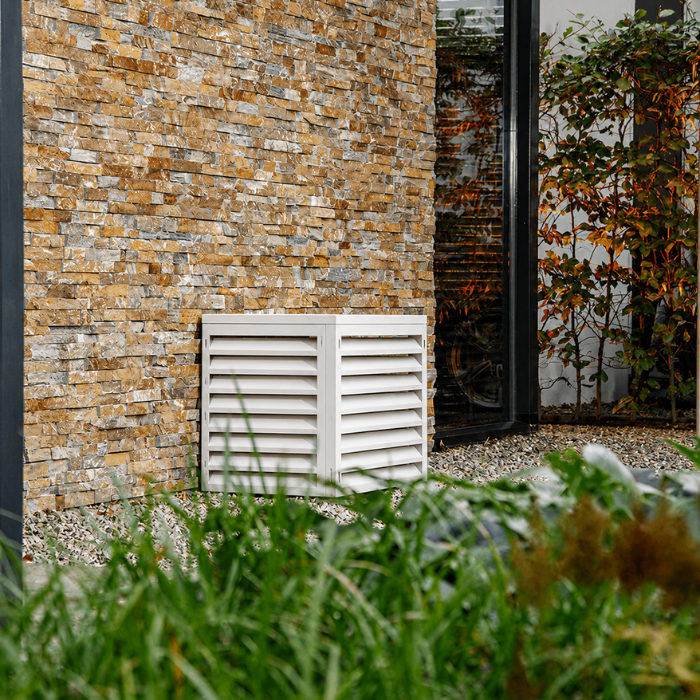 Aircover 900 - RAL9016 - Luxus (Klimaanlage) Außeneinheit Verkleidung - 93 x 60 x 48 cm Aircover 900 - RAL9016 - Luxus (Klimaanlage) Außeneinheit Verkleidung - 93 x 60 x 48 cm
