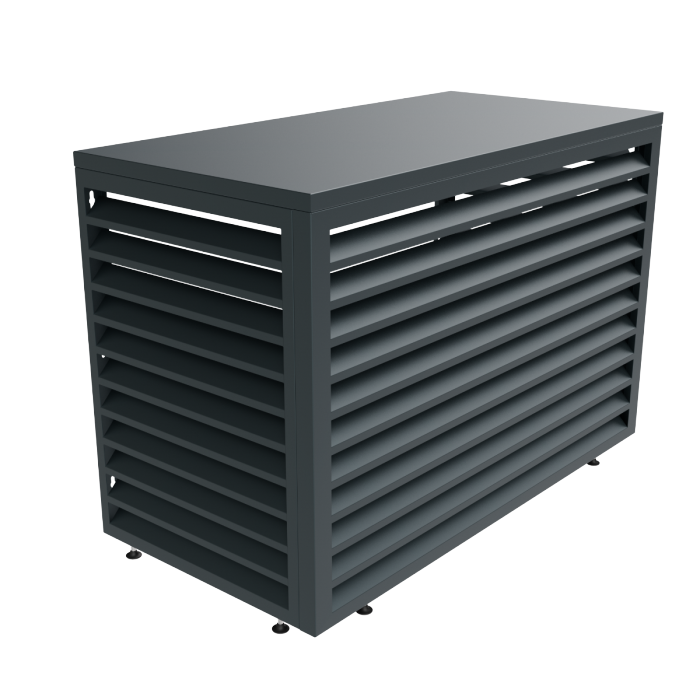 Aircover 1100 - RAL7016 - Luxus (Klimaanlage) Außeneinheit Verkleidung - 110 x 80 x 54 cm Aircover 1100 - RAL7016 - Luxus (Klimaanlage) Außeneinheit Verkleidung - 110 x 80 x 54 cm