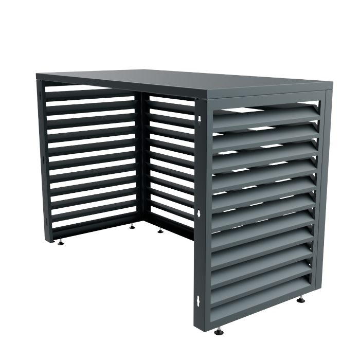 Aircover 1100 - RAL7016 - Luxus (Klimaanlage) Außeneinheit Verkleidung - 110 x 80 x 54 cm Aircover 1100 - RAL7016 - Luxus (Klimaanlage) Außeneinheit Verkleidung - 110 x 80 x 54 cm