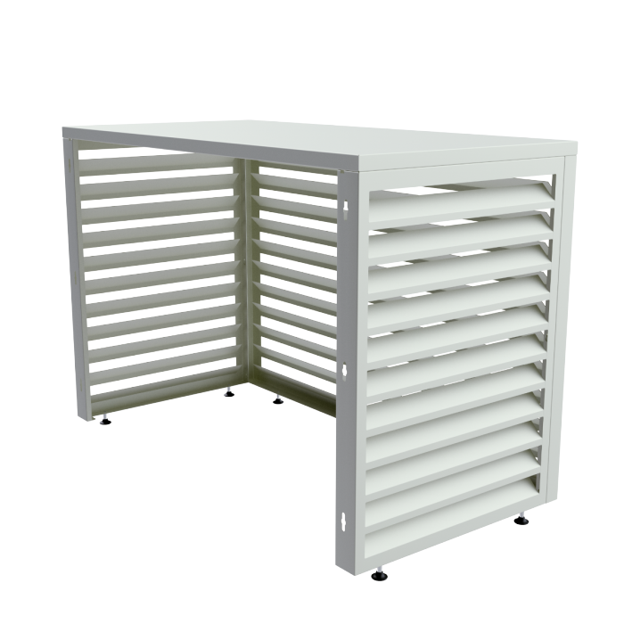 Aircover 1100 - RAL9016 - Luxus (Klimaanlage) Außeneinheit Verkleidung - 110 x 80 x 54 cm Aircover 1100 - RAL9016 - Luxus (Klimaanlage) Außeneinheit Verkleidung - 110 x 80 x 54 cm