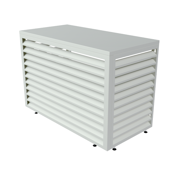 Aircover 1100 - RAL9016 - Luxus (Klimaanlage) Außeneinheit Verkleidung - 110 x 80 x 54 cm Aircover 1100 - RAL9016 - Luxus (Klimaanlage) Außeneinheit Verkleidung - 110 x 80 x 54 cm
