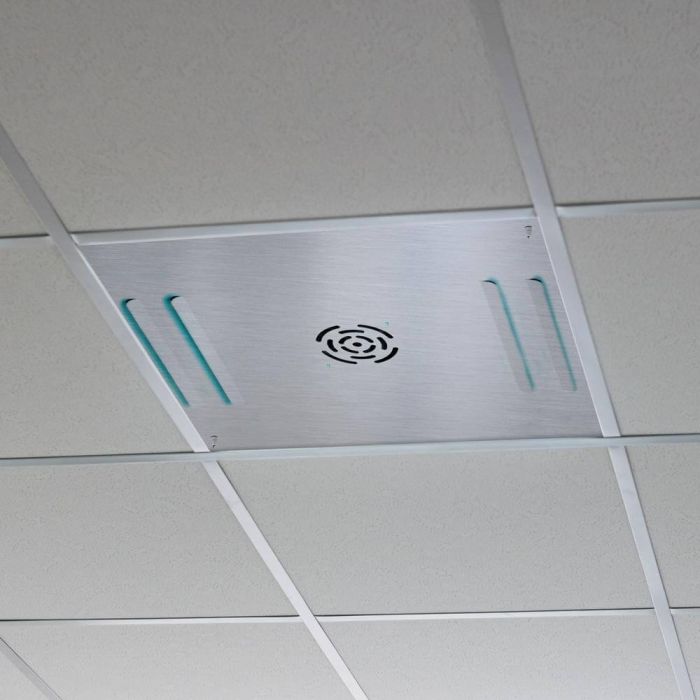 Airfixr-Panel-Luftreiniger für Systemdecke – Edelstahl Airfixr-Panel-Luftreiniger für Systemdecke – Edelstahl