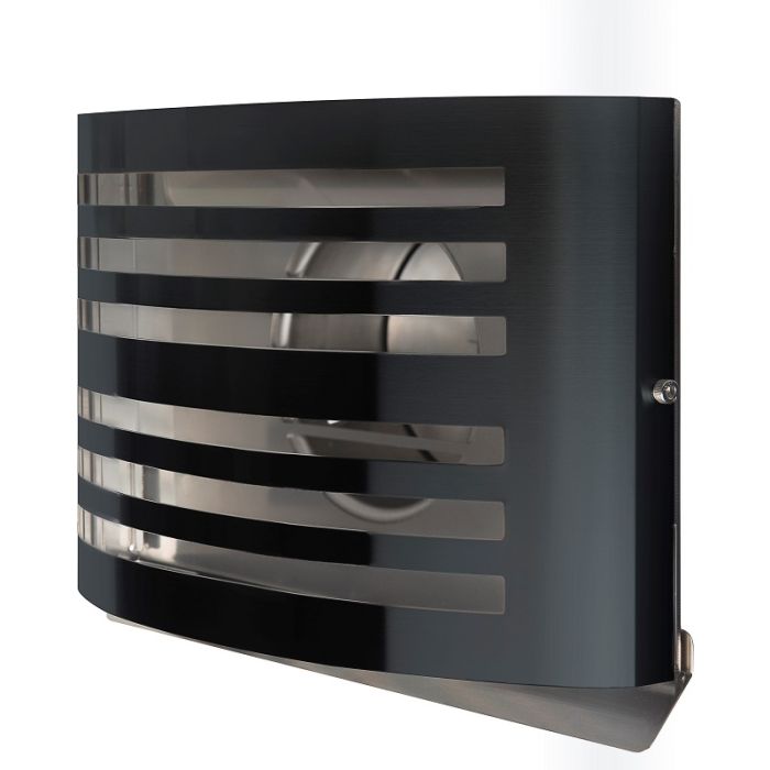 Design-Wetterschutzgitter PREMIUM LINE -ALFA- Ø 150 mm mit Rückschlagklappe – SCHWARZ RAL7021 Design-Wetterschutzgitter PREMIUM LINE -ALFA- Ø 150 mm mit Rückschlagklappe – SCHWARZ RAL7021