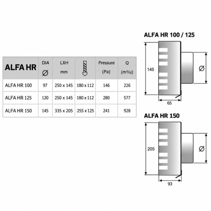 Design-Wetterschutzgitter PREMIUM LINE -ALFA- Ø 100 mm mit grobmaschigem Draht – WEISS RAL9010 Design-Wetterschutzgitter PREMIUM LINE -ALFA- Ø 100 mm mit grobmaschigem Draht – WEISS RAL9010
