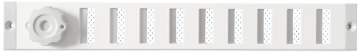 Abschließbares Schiebegitter Aluminium - Aufbaumontage 300 x 40 mm - weiß (3-3004W)