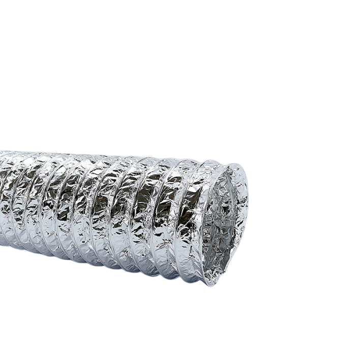 Flexibler Lüftungsschlauch, unisoliert – Aluminium – Ø 80 mm – Länge 6 METER