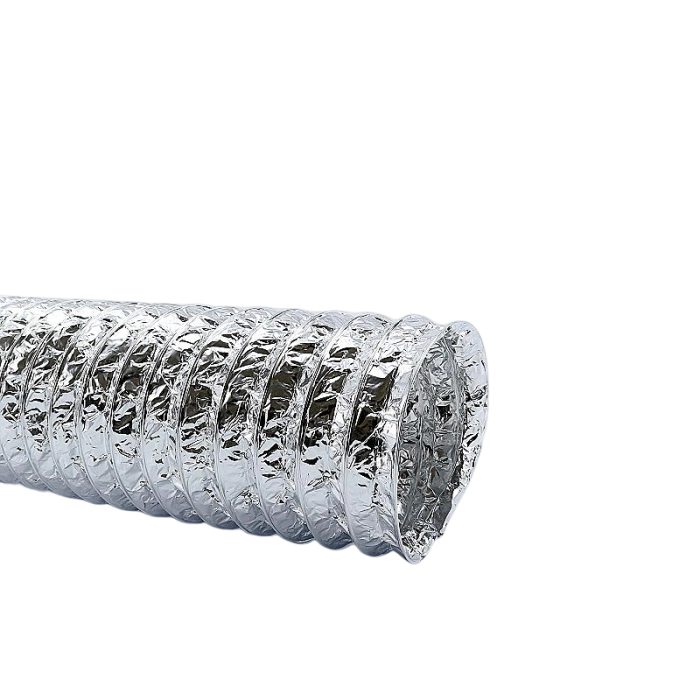 Flexibler Lüftungsschlauch unisoliert - Aluminium - Ø 450mm - Länge 10 Meter