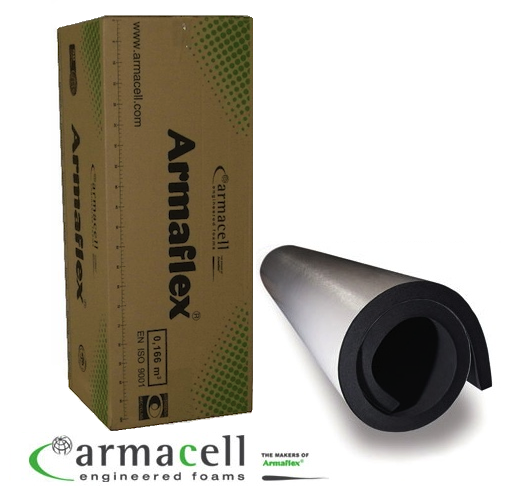 Armaflex selbstklebende Isolierung 13mm - Breite = 1 Meter [Packung mit 8 m2 Rolle]