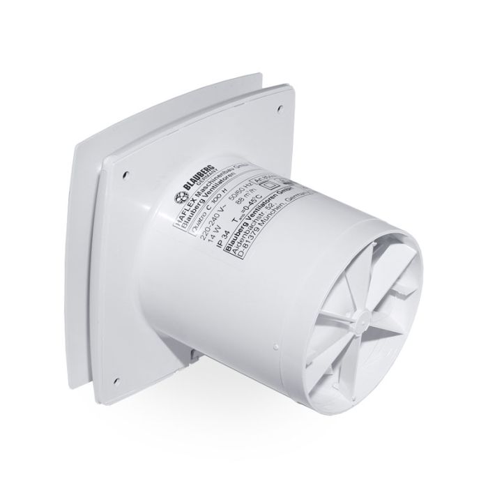 Badlüfter mit Feuchtigkeitssensor und Nachlauf - Blauberg Quatro C - Ø100mm Badlüfter mit Feuchtigkeitssensor und Nachlauf - Blauberg Quatro C - Ø100mm