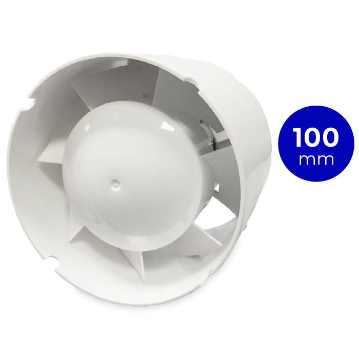 Blauberg TUBO100 Rohreinschubventilator – 102 m3/h – Einschub IN 100-mm-Kanal Blauberg TUBO100 Rohreinschubventilator – 102 m3/h – Einschub IN 100-mm-Kanal