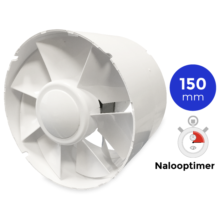Blauberg TUBO150-T Rohreinschubventilator – 295 m3/h – Einschub IN 150-mm-Kanal – MIT TIMER Blauberg TUBO150-T Rohreinschubventilator – 295 m3/h – Einschub IN 150-mm-Kanal – MIT TIMER