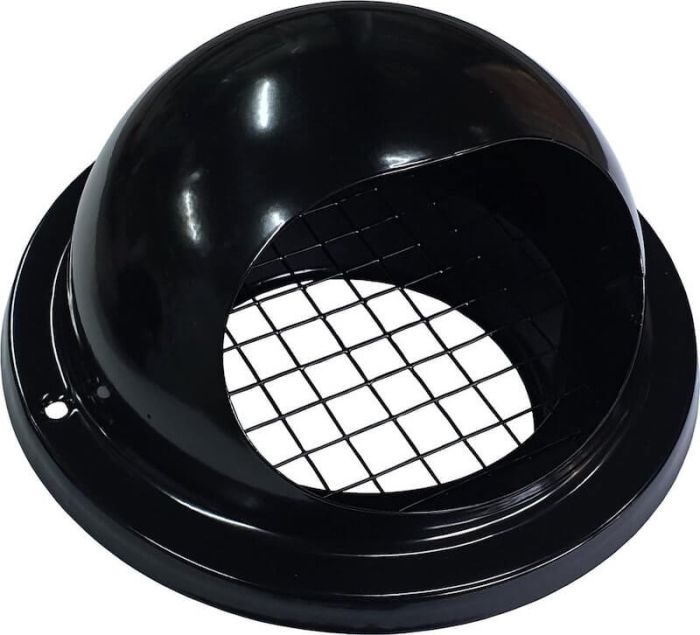 Kugelgitter SCHWARZ Ø 125 mm mit grobmaschigem Netz - hohe Durchlässigkeit Kugelgitter SCHWARZ Ø 125 mm mit grobmaschigem Netz - hohe Durchlässigkeit