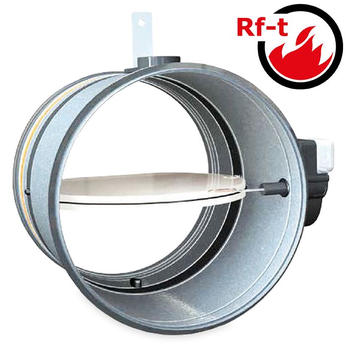 Brandklappe Ø 315 mm, manuelle Steuerung mit Schmelzlot bei 72°C + Feder Brandklappe Ø 315 mm, manuelle Steuerung mit Schmelzlot bei 72°C + Feder