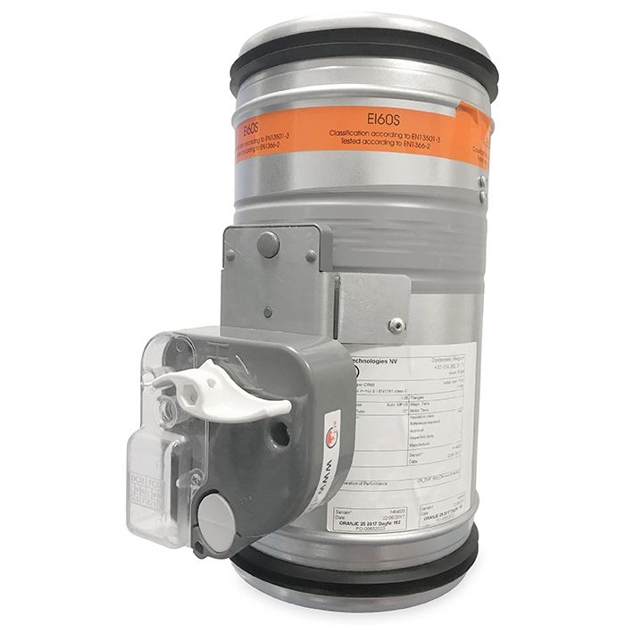 Brandklappe Ø 315 mm, manuelle Steuerung mit Schmelzlot bei 72°C + Feder Brandklappe Ø 315 mm, manuelle Steuerung mit Schmelzlot bei 72°C + Feder