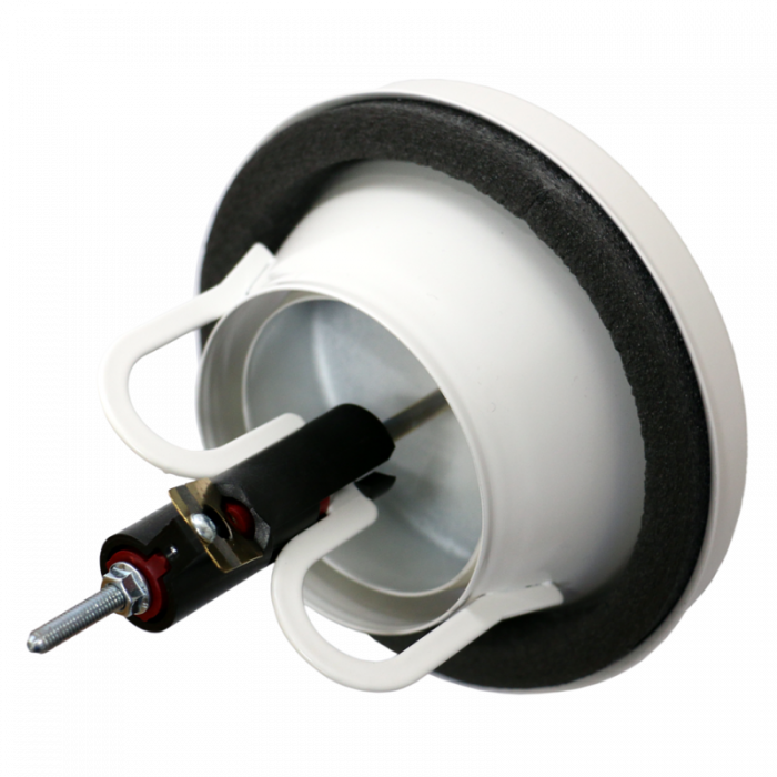 Feuerbeständige Abluftventil rund – Ø 125 mm – weiß