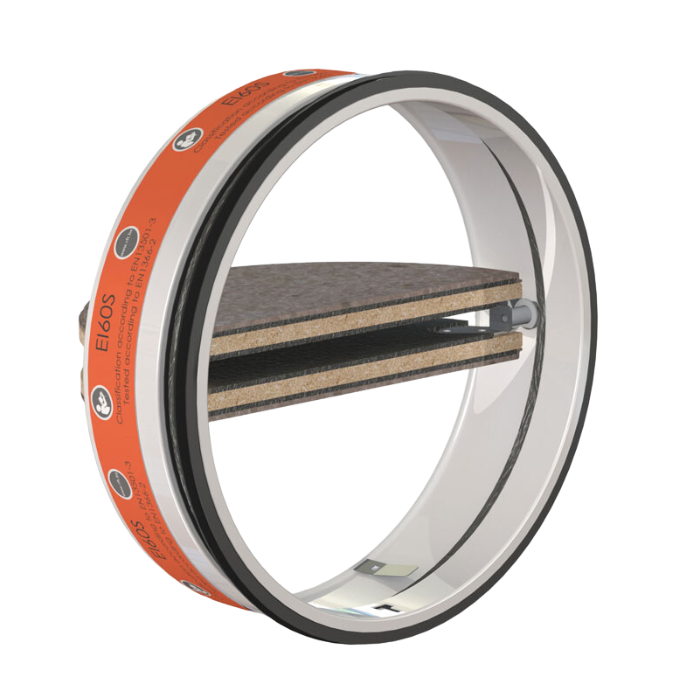 Feuerfeste Drosselklappe (Brandklappe) Ø150 mm - 60 Minuten Feuerfeste Drosselklappe (Brandklappe) Ø150 mm - 60 Minuten