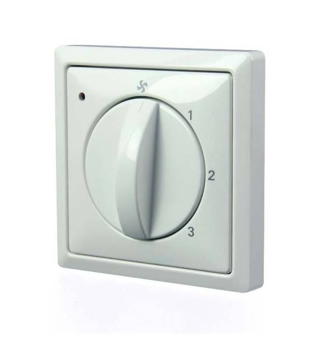 Brink 4-Stufenschalter mit Filteranzeige, Einbau inkl. Einlegeplatte und Abdeckrahmen