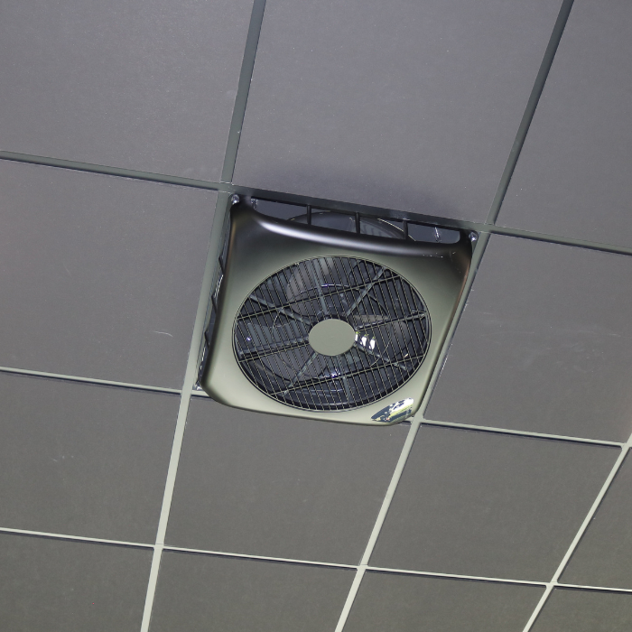 Ceilingflow Deckenventilator - 130m3/h - schwarz - mit Fernbedienung
