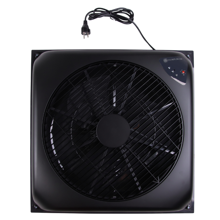 Ceilingflow Deckenventilator - 130m3/h - schwarz - mit Fernbedienung