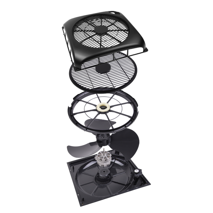 Ceilingflow Deckenventilator - 130m3/h - schwarz - mit Fernbedienung