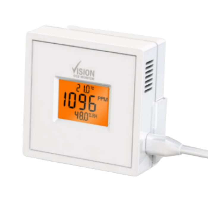 Vision CO2-Monitor mit Datenlogger, Temperatur- und Feuchtigkeitssensor
