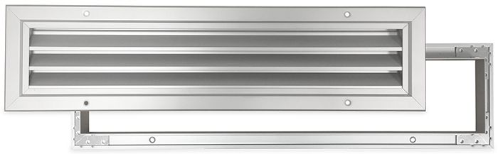 Türgitter Aluminium LxH 500 x 100 mm (Innen- und Außentür) (G34-5010AA)
