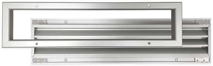 Türgitter Aluminium LxH 500 x 100 mm (Innen- und Außentür) (G34-5010AA)