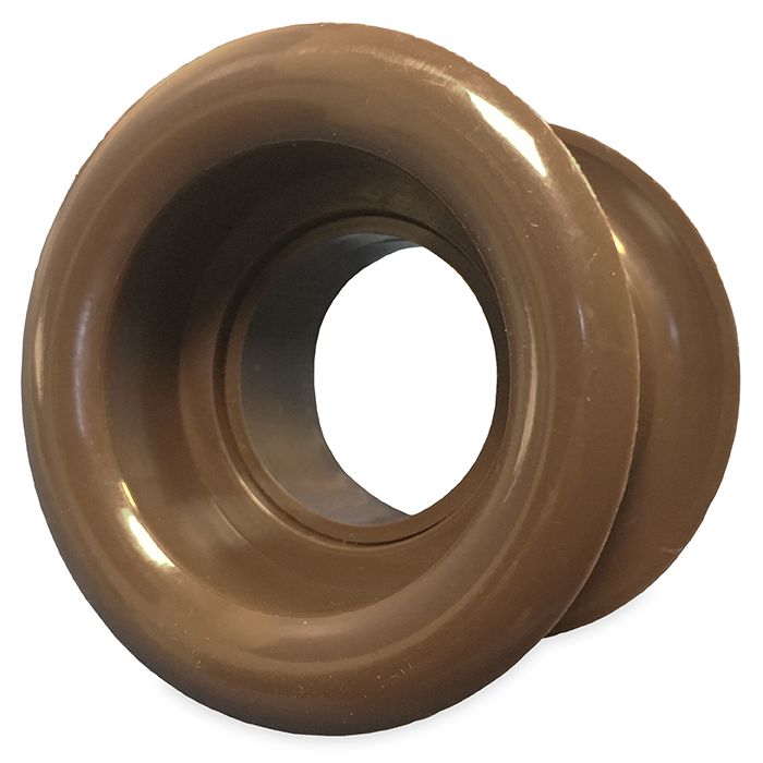 Rundes Türgitter Ø 40 mm – Kunststoff braun