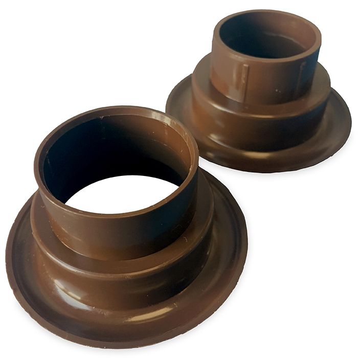 Rundes Türgitter Ø 40 mm – Kunststoff braun