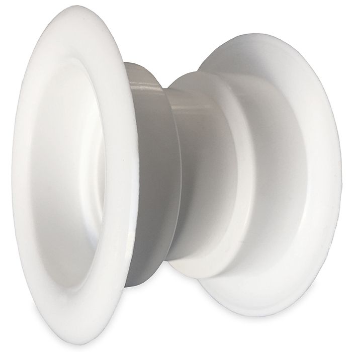 Rundes Türgitter Ø 40 mm – Kunststoff Weiß