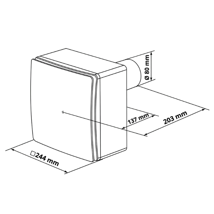 Blauberg Badlüfter Aufputz - Valeo-EI 35/60 - mit Intervallschalter Blauberg Badlüfter Aufputz - Valeo-EI 35/60 - mit Intervallschalter