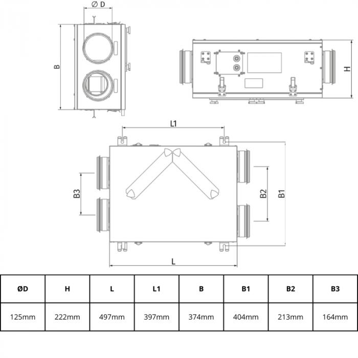Blauberg KOMFORT Ultra D 80-E L WTW-Gerät - 70 m3/h - mit Enthalpietauscher Blauberg KOMFORT Ultra D 80-E L WTW-Gerät - 70 m3/h - mit Enthalpietauscher