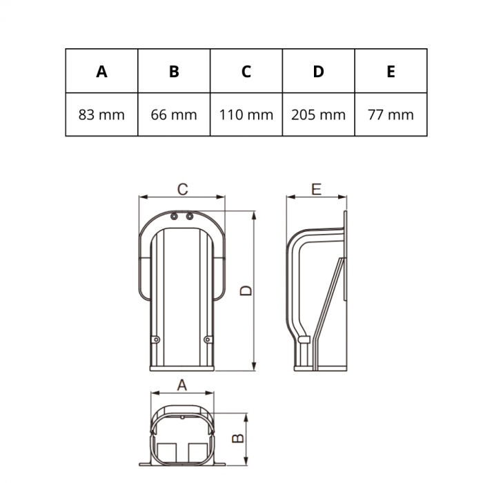Klimaanlagen-Wandabdeckung - WEISS