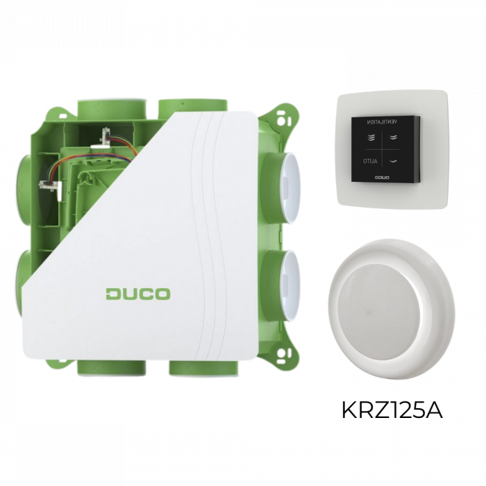 DucoBox Silent 2.0 Aktionsset – RF-Bedienungsschalter – 4 Luftventile nach Wahl DucoBox Silent 2.0 Aktionsset – RF-Bedienungsschalter – 4 Luftventile nach Wahl