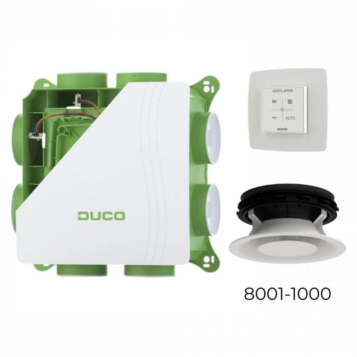 DucoBox Silent 2.0 Aktionsset – RF-Bedienungsschalter – 4 Luftventile nach Wahl DucoBox Silent 2.0 Aktionsset – RF-Bedienungsschalter – 4 Luftventile nach Wahl