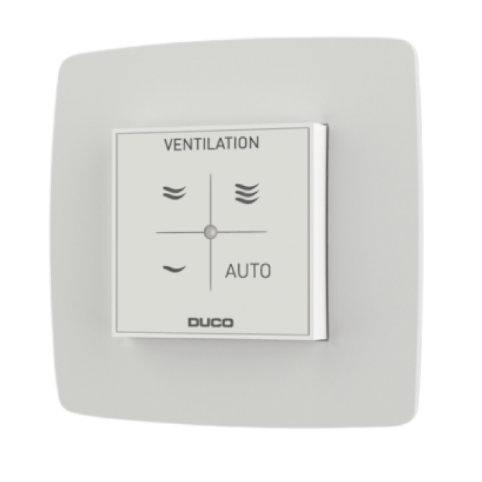 DucoBox Reno All-In-One - Schutzkontakt + RF-Steuerung, 1x CO2-Sensor & 1x CO2-Sensor ohne Steuerung