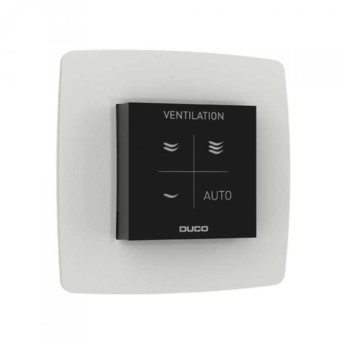DucoBox Silent 2.0 mit Schutzkontaktstecker & Feuchtigkeitssensor + Steuerschalter RF batteriebetrieben 