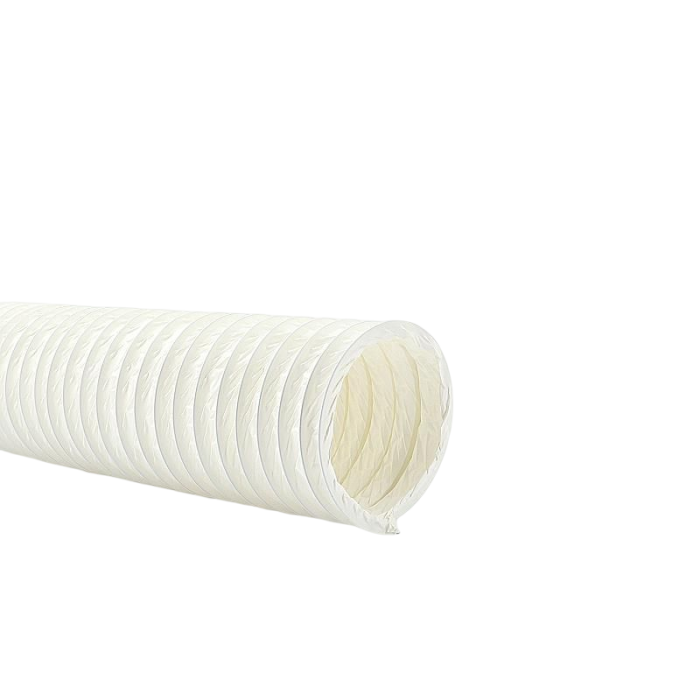 Flexibler Schlauch WEISS PVC - Ø150- Länge 1 Meter Flexibler Schlauch WEISS PVC - Ø150- Länge 1 Meter