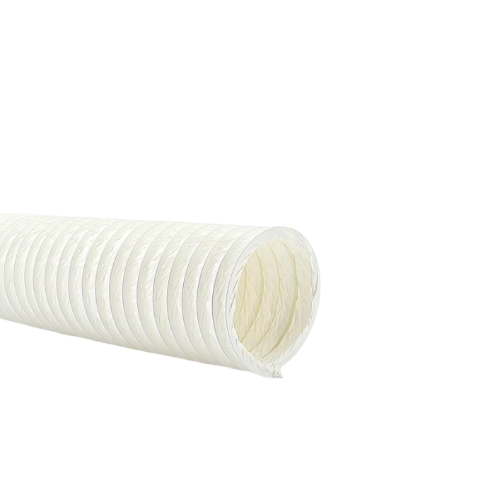 Flexibler Schlauch WEISS PVC - Ø160- Länge 1 Meter